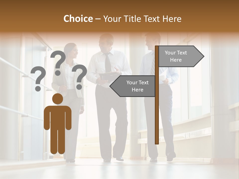 Walking Communication Person PowerPoint Template