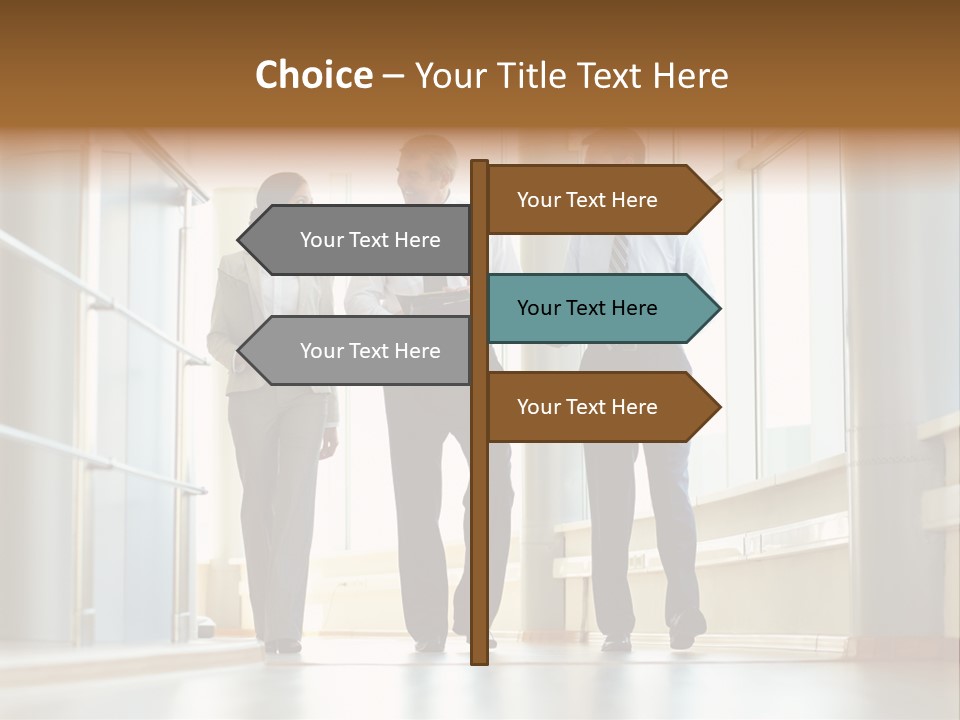 Walking Communication Person PowerPoint Template
