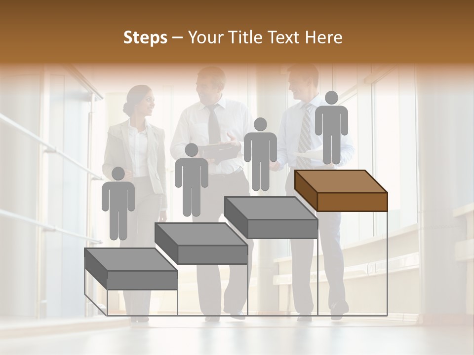 Walking Communication Person PowerPoint Template