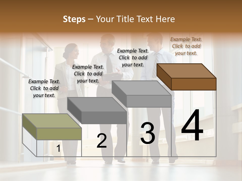 Walking Communication Person PowerPoint Template