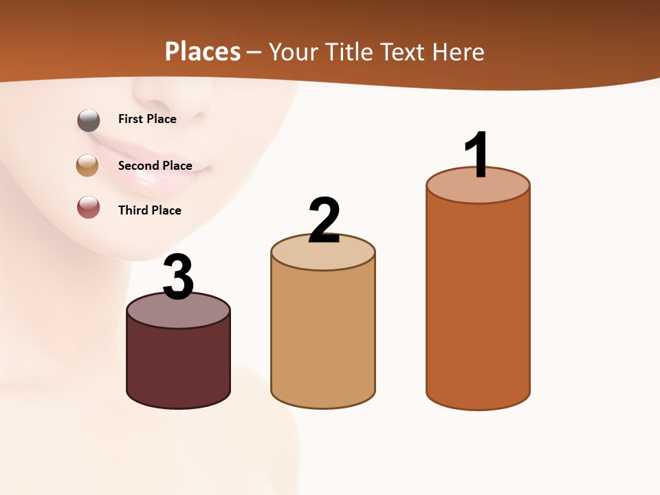 Beauty Attractive Model PowerPoint Template