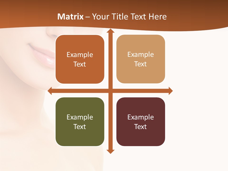 Beauty Attractive Model PowerPoint Template