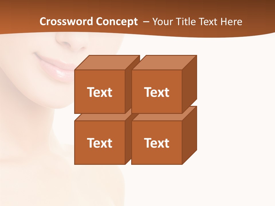 Beauty Attractive Model PowerPoint Template