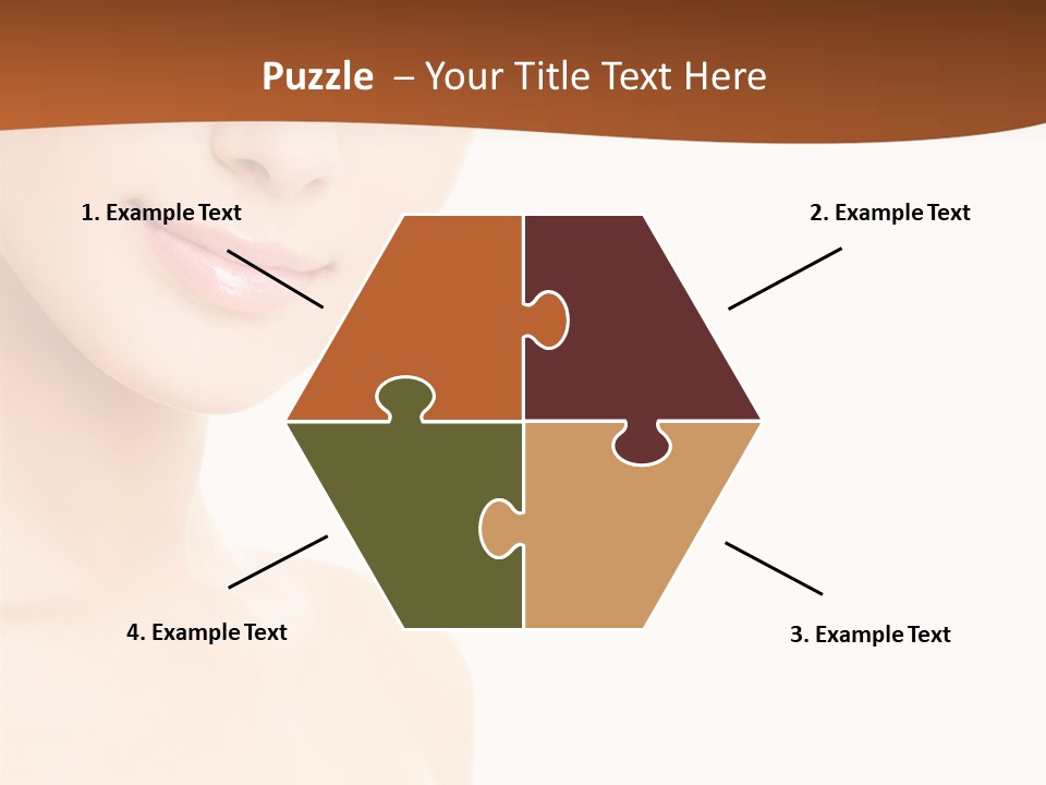 Beauty Attractive Model PowerPoint Template