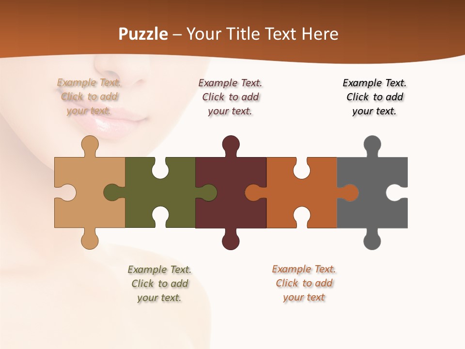 Beauty Attractive Model PowerPoint Template