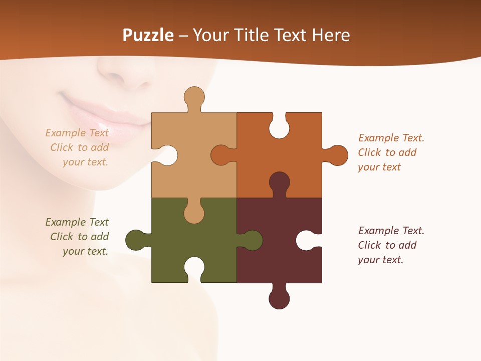 Beauty Attractive Model PowerPoint Template