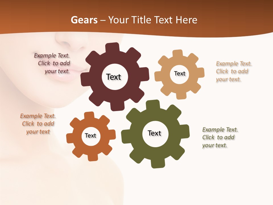 Beauty Attractive Model PowerPoint Template