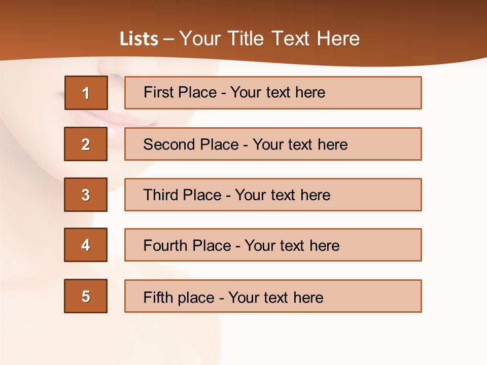 Beauty Attractive Model PowerPoint Template