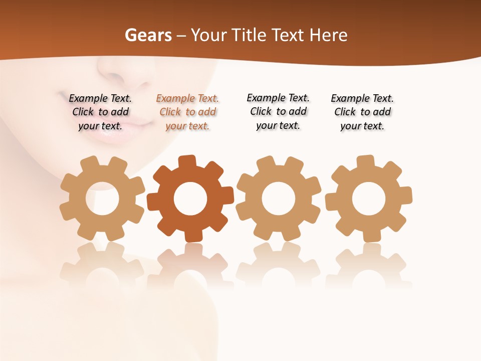 Beauty Attractive Model PowerPoint Template