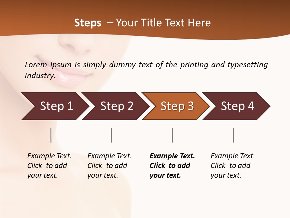 Beauty Attractive Model PowerPoint Template