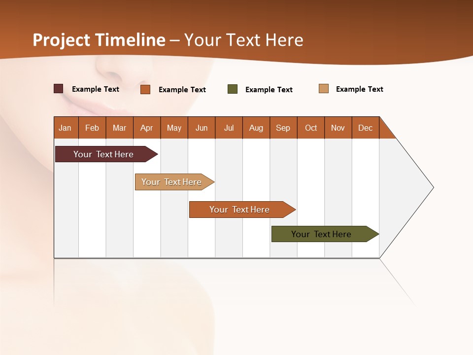 Beauty Attractive Model PowerPoint Template