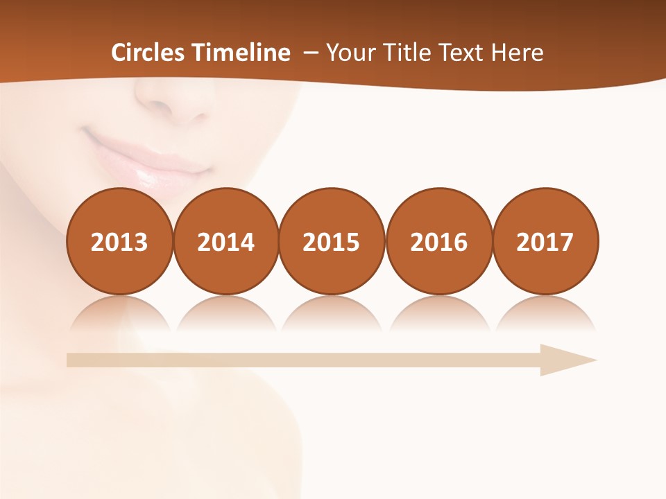 Beauty Attractive Model PowerPoint Template