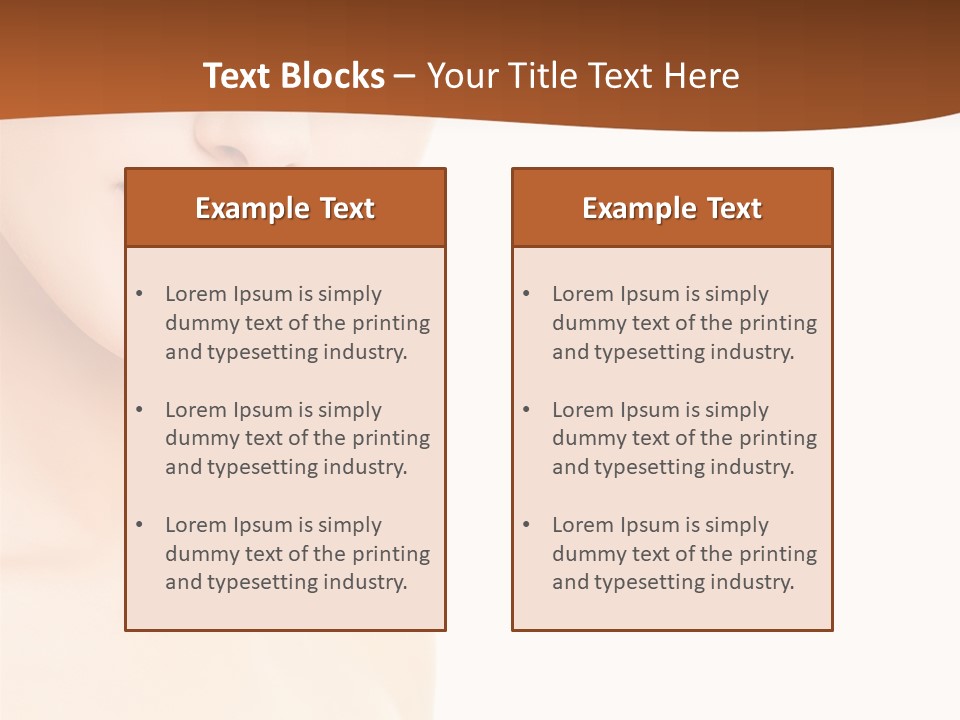 Beauty Attractive Model PowerPoint Template