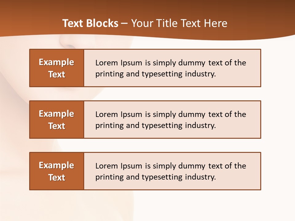 Beauty Attractive Model PowerPoint Template