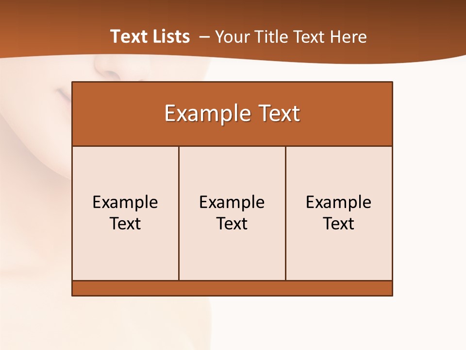 Beauty Attractive Model PowerPoint Template