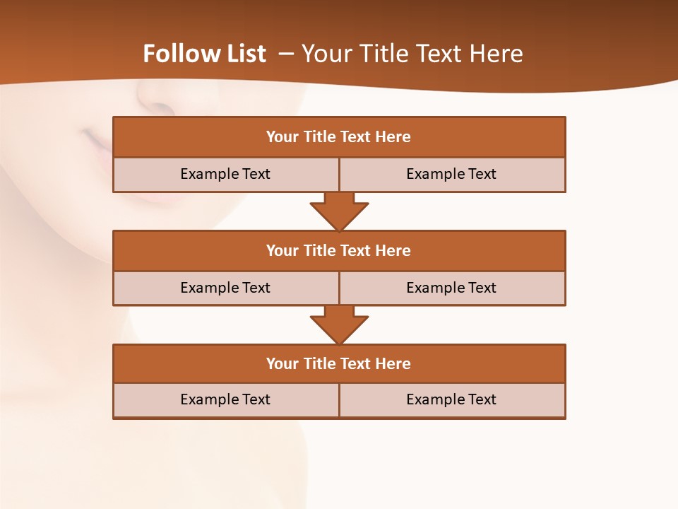 Beauty Attractive Model PowerPoint Template