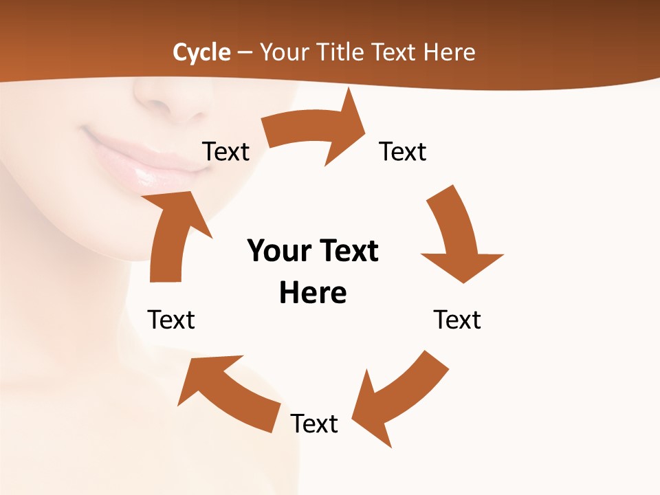 Beauty Attractive Model PowerPoint Template