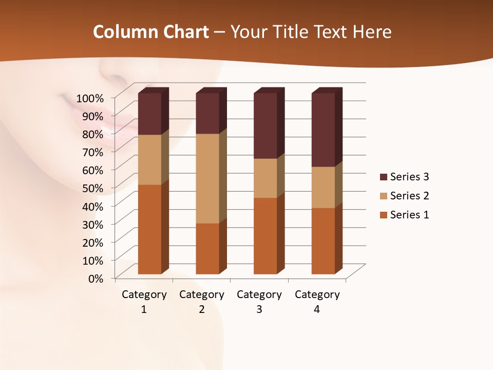 Beauty Attractive Model PowerPoint Template