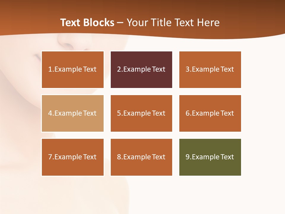Beauty Attractive Model PowerPoint Template
