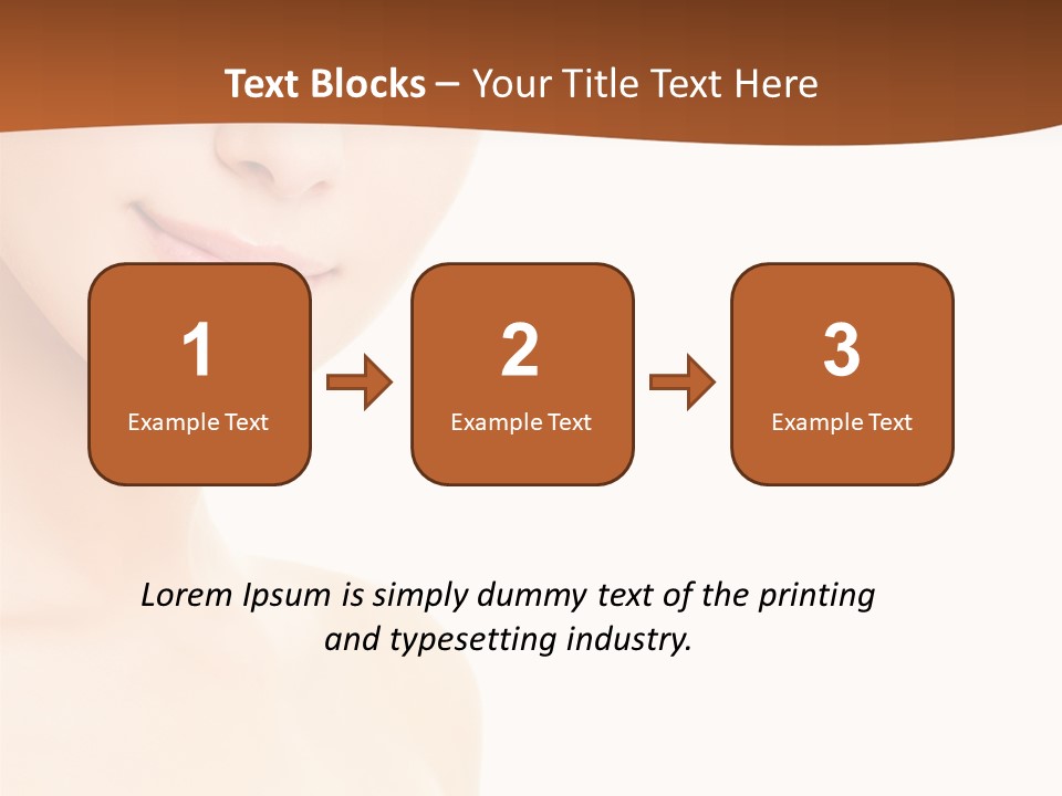 Beauty Attractive Model PowerPoint Template