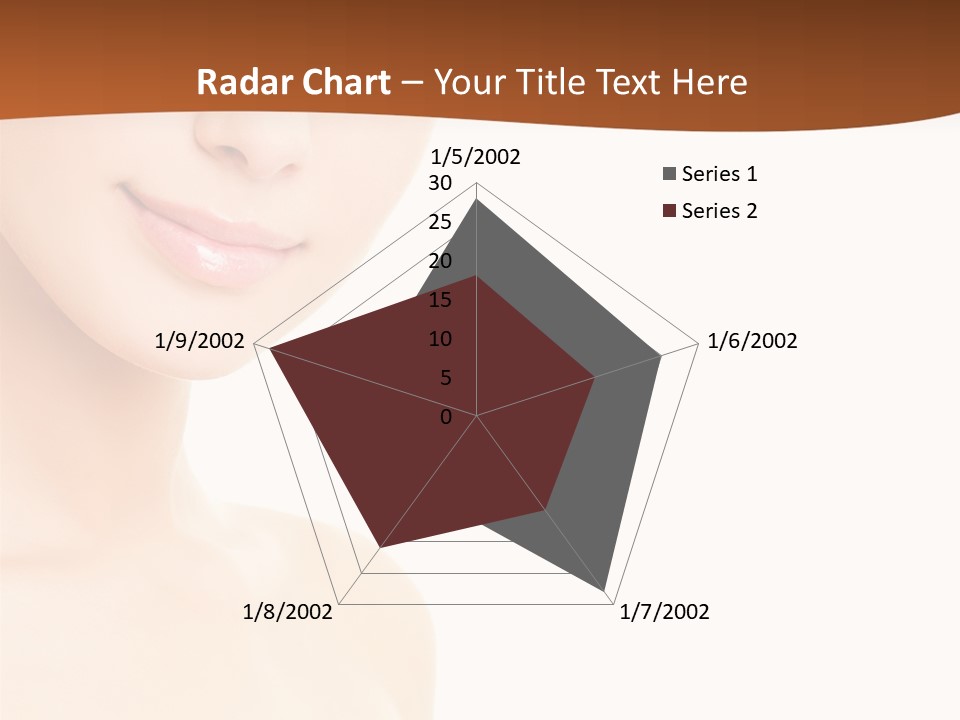 Beauty Attractive Model PowerPoint Template