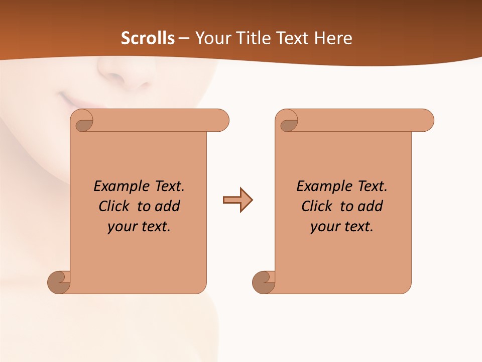 Beauty Attractive Model PowerPoint Template