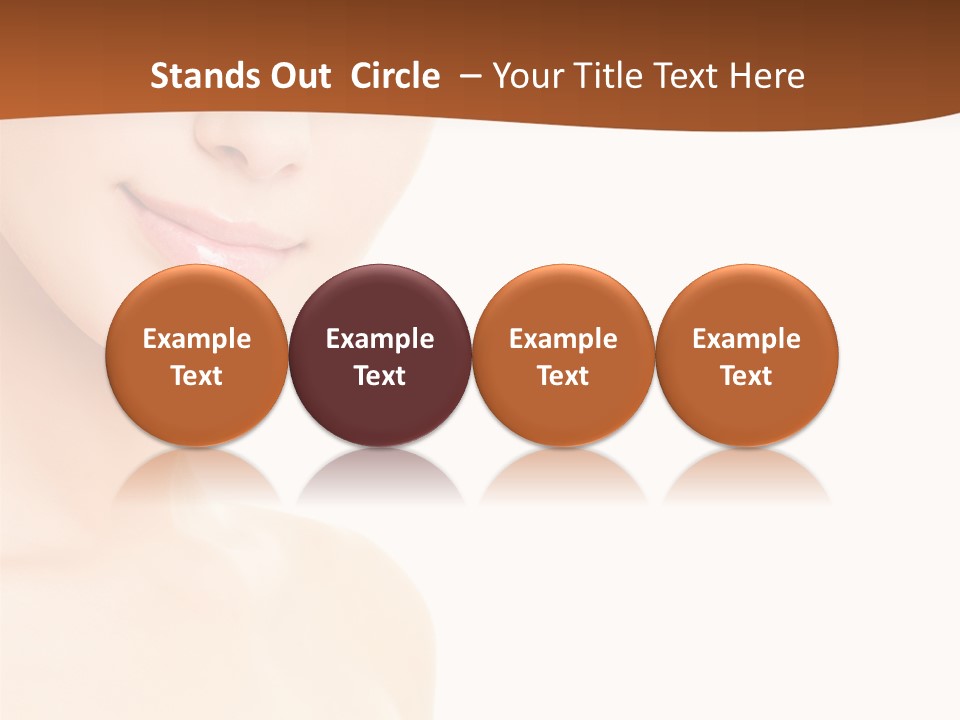 Beauty Attractive Model PowerPoint Template