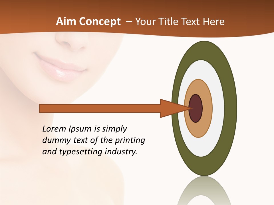 Beauty Attractive Model PowerPoint Template