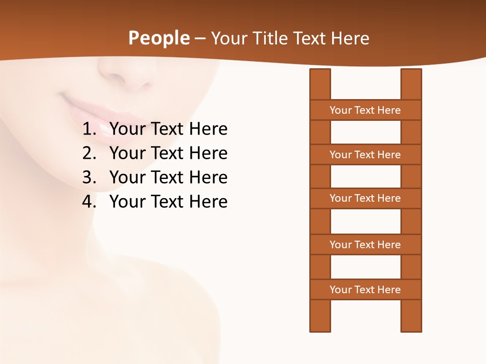 Beauty Attractive Model PowerPoint Template