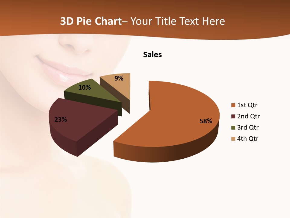 Beauty Attractive Model PowerPoint Template