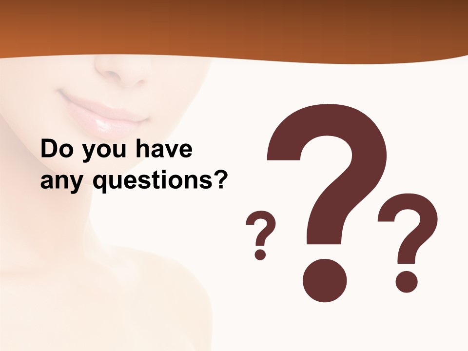 Beauty Attractive Model PowerPoint Template