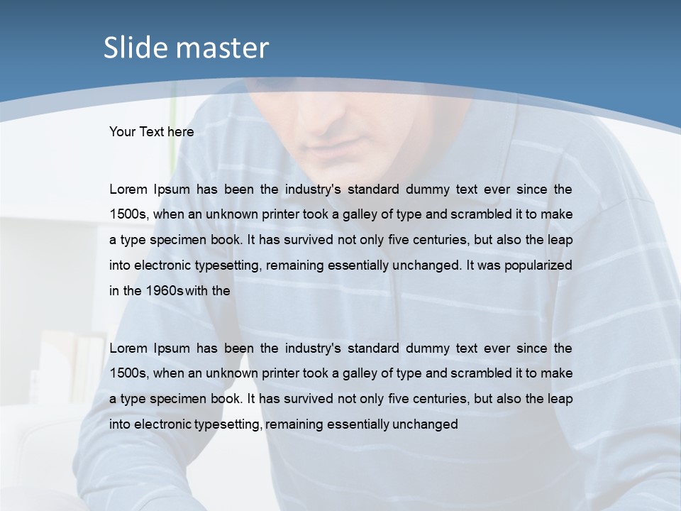 Living Room Review Worry PowerPoint Template