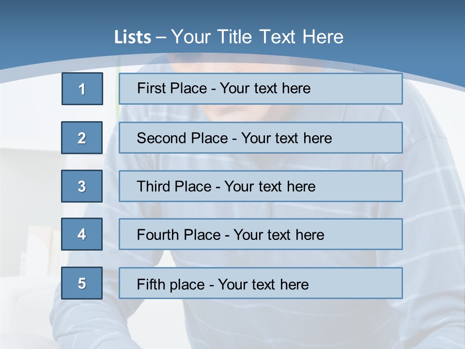Living Room Review Worry PowerPoint Template
