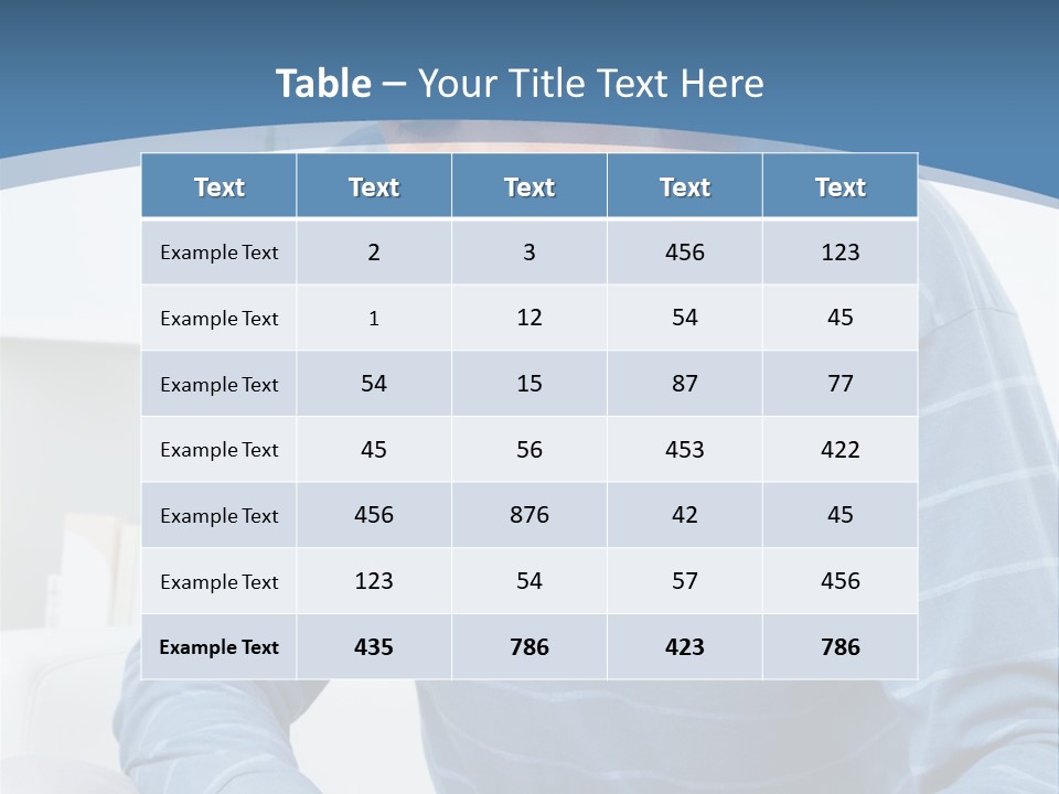 Living Room Review Worry PowerPoint Template