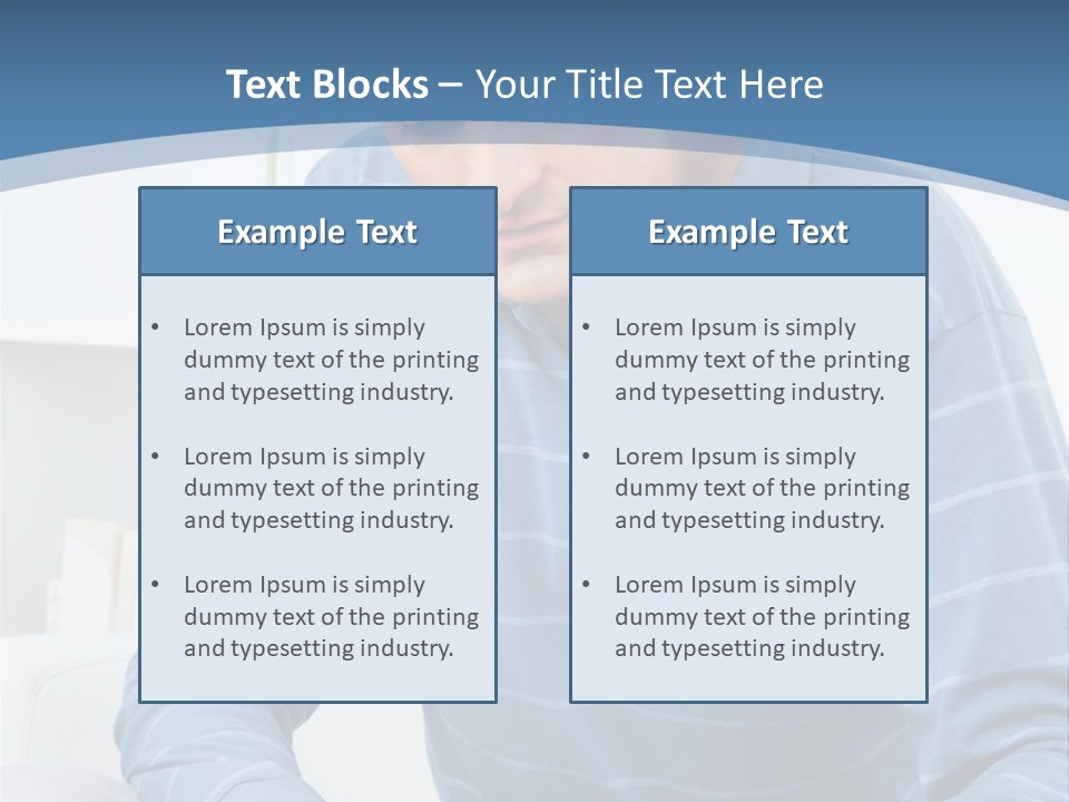 Living Room Review Worry PowerPoint Template