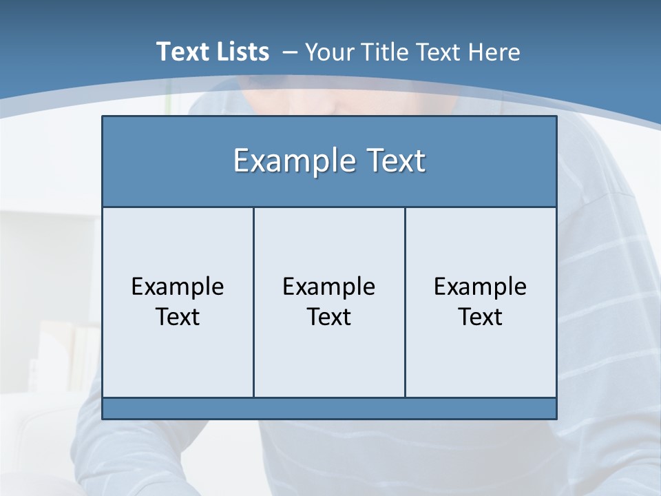 Living Room Review Worry PowerPoint Template