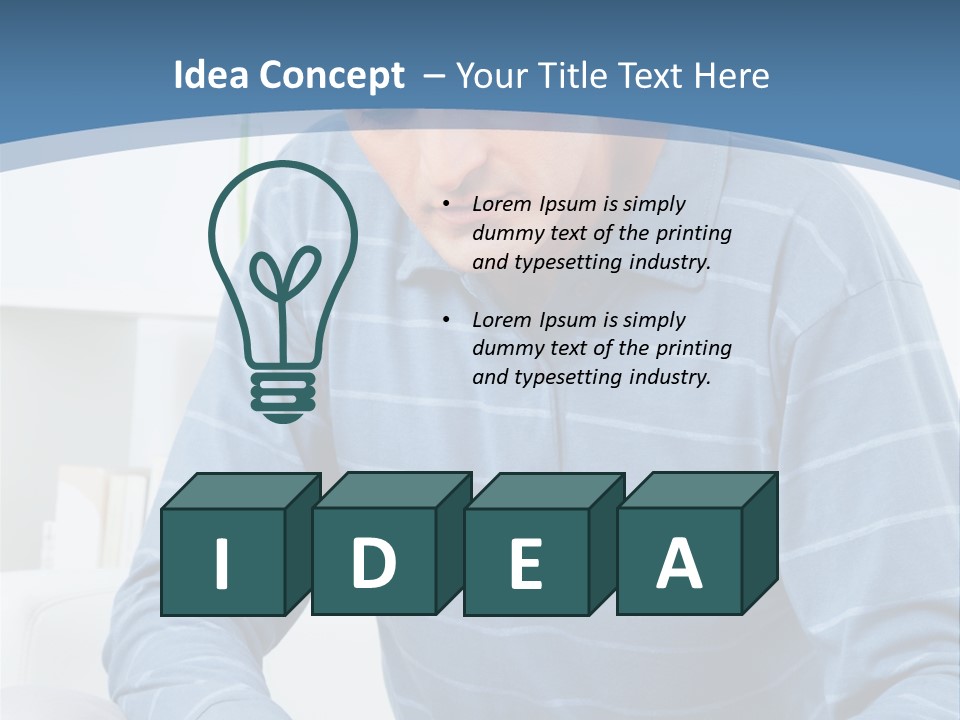 Living Room Review Worry PowerPoint Template