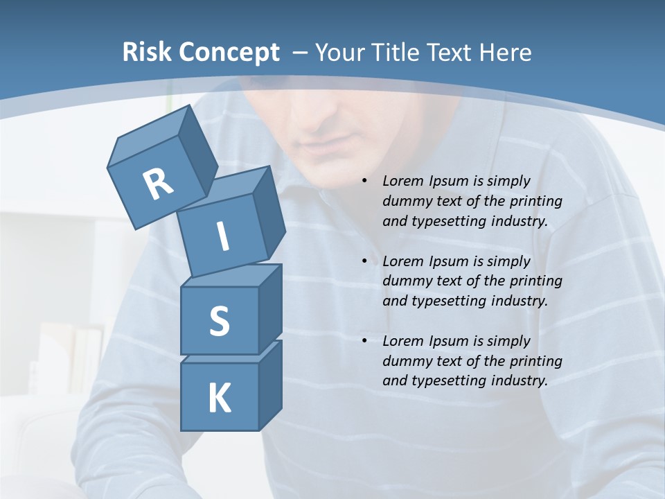 Living Room Review Worry PowerPoint Template