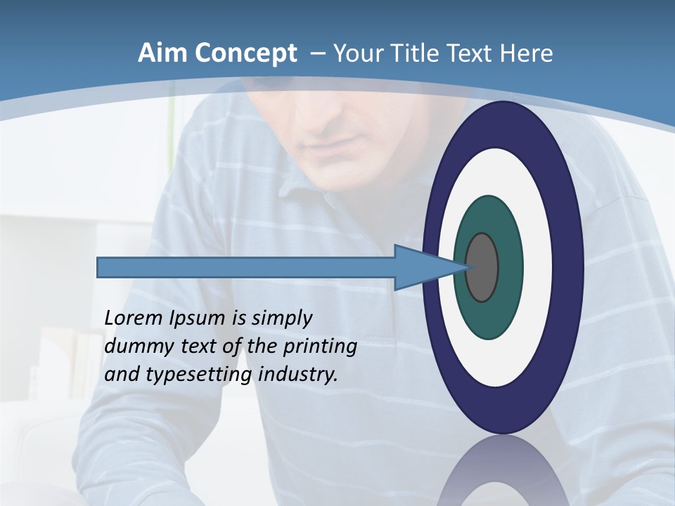 Living Room Review Worry PowerPoint Template