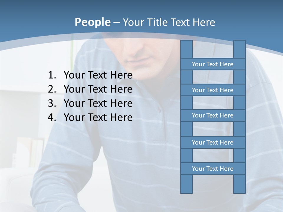 Living Room Review Worry PowerPoint Template