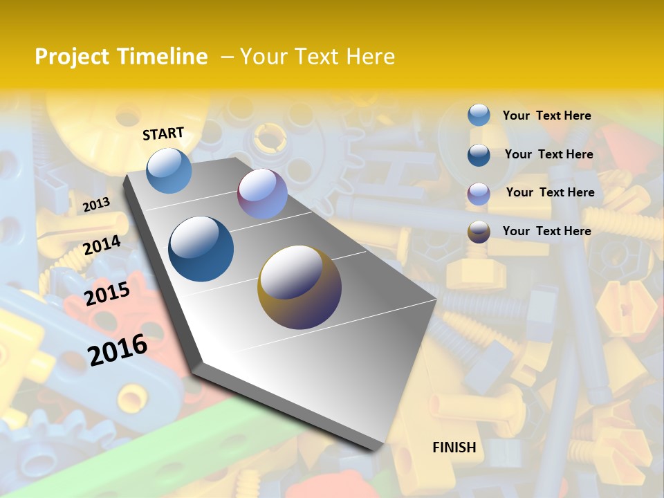 Connect Geometric Concept PowerPoint Template