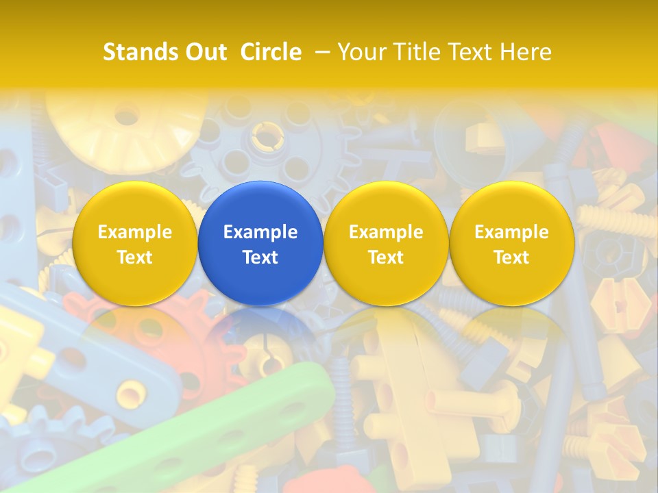 Connect Geometric Concept PowerPoint Template