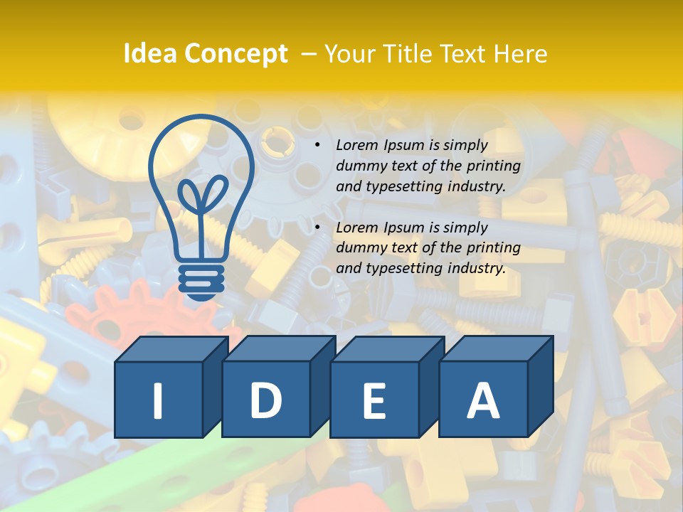 Connect Geometric Concept PowerPoint Template