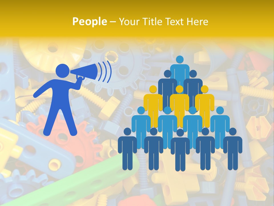 Connect Geometric Concept PowerPoint Template