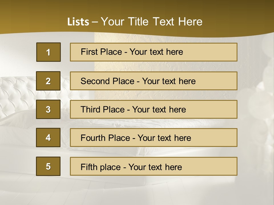 Room Classic Sheet PowerPoint Template