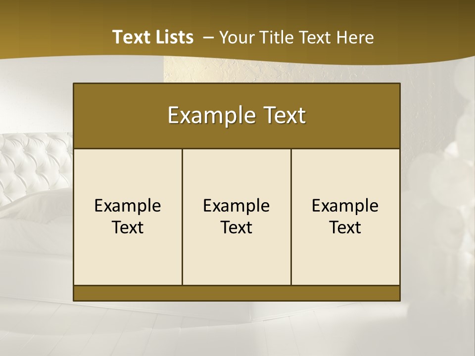 Room Classic Sheet PowerPoint Template