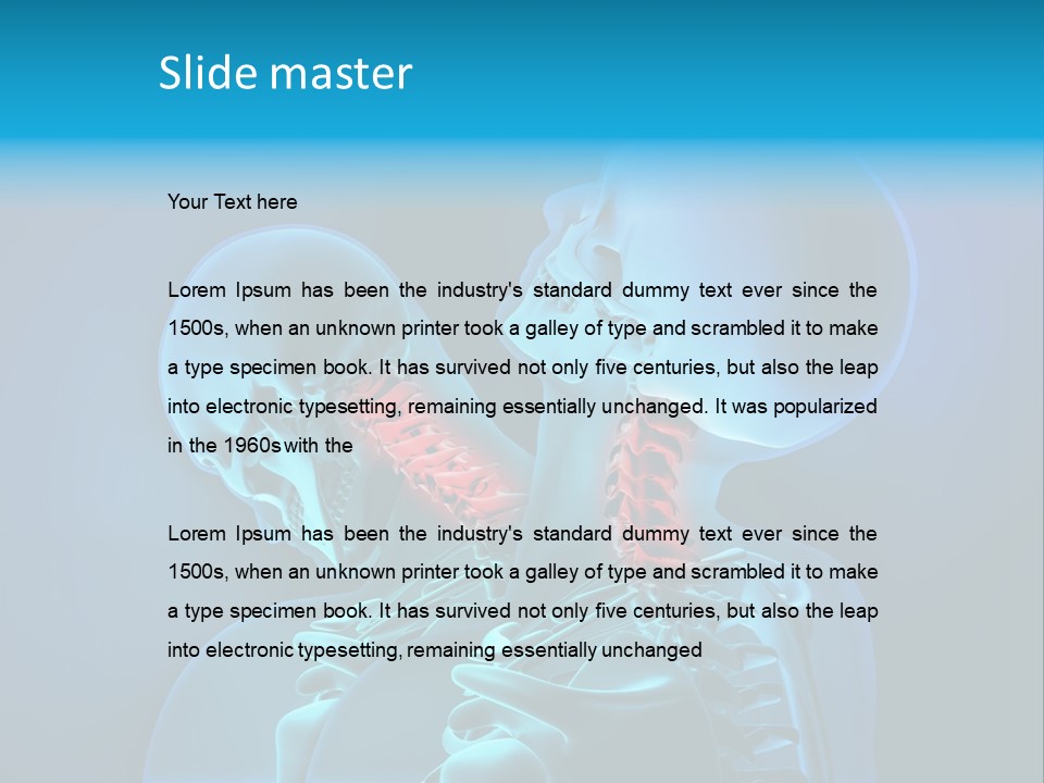 Injury Neck Whiplash PowerPoint Template