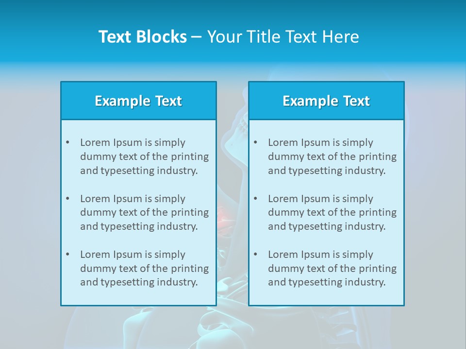 Injury Neck Whiplash PowerPoint Template