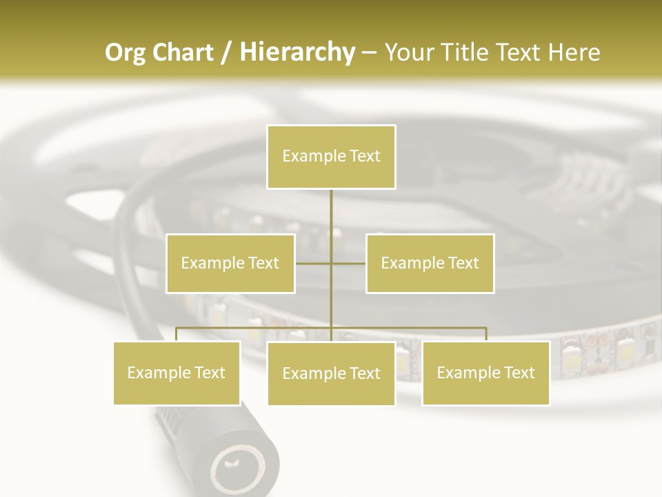 Cable Isolated On White Disco Lights PowerPoint Template