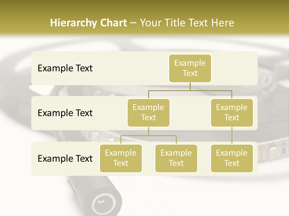 Cable Isolated On White Disco Lights PowerPoint Template